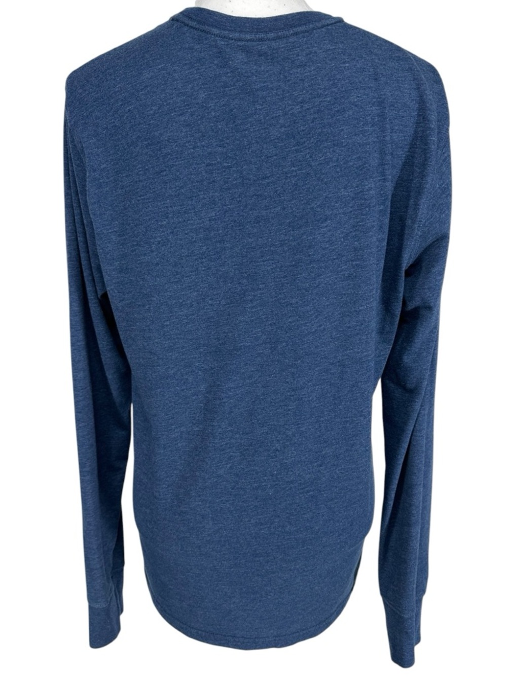 MOSSIMO / Navy Blue Long Sleeve Henley Shirt / Medium / Emo Hipster Preppy Indie - Picture 3 of 6